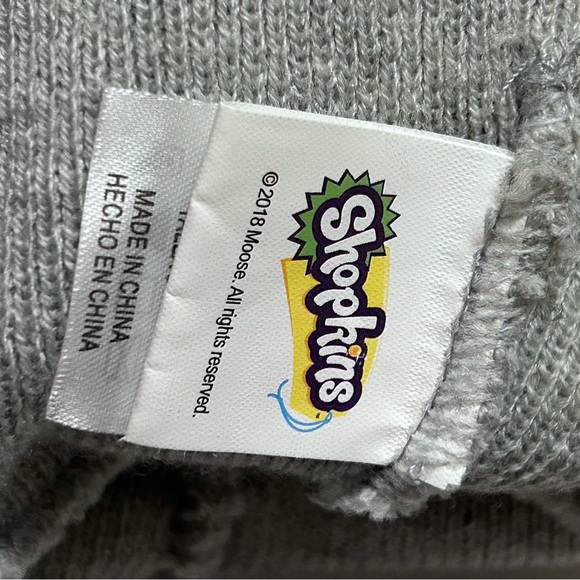 Shopkins SPK Graphic Girl's Beanie Cap Hat -Striped - Picture 4 of 7